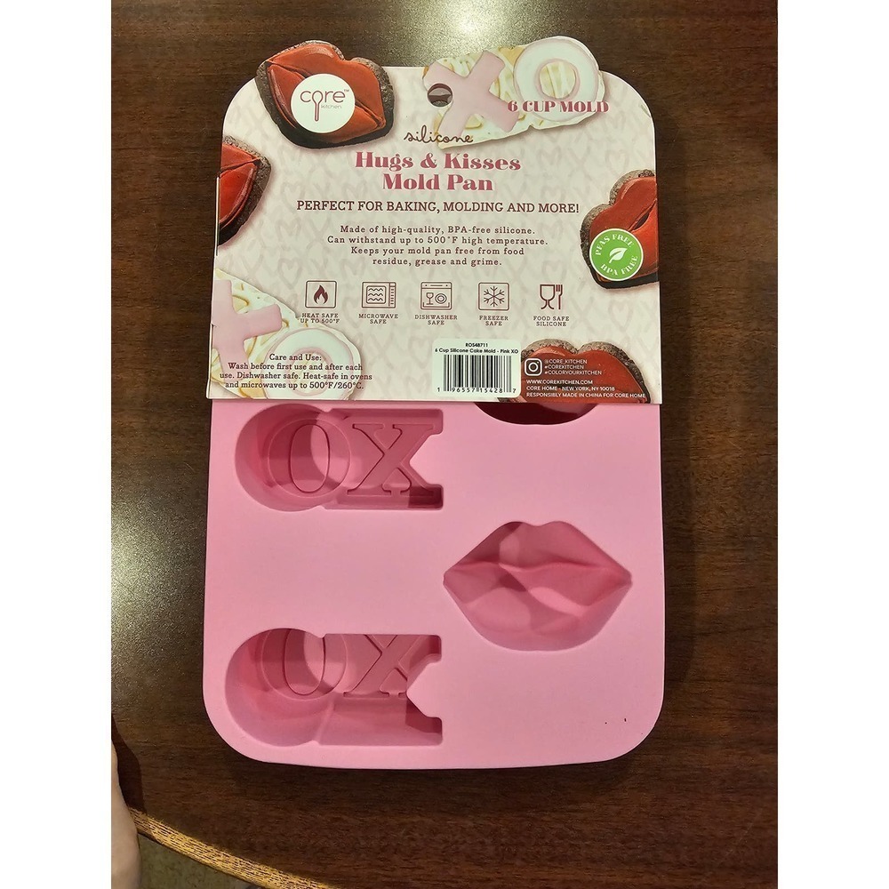 Valentine’s Day Silicone Heart Mold Hugs & Kisses